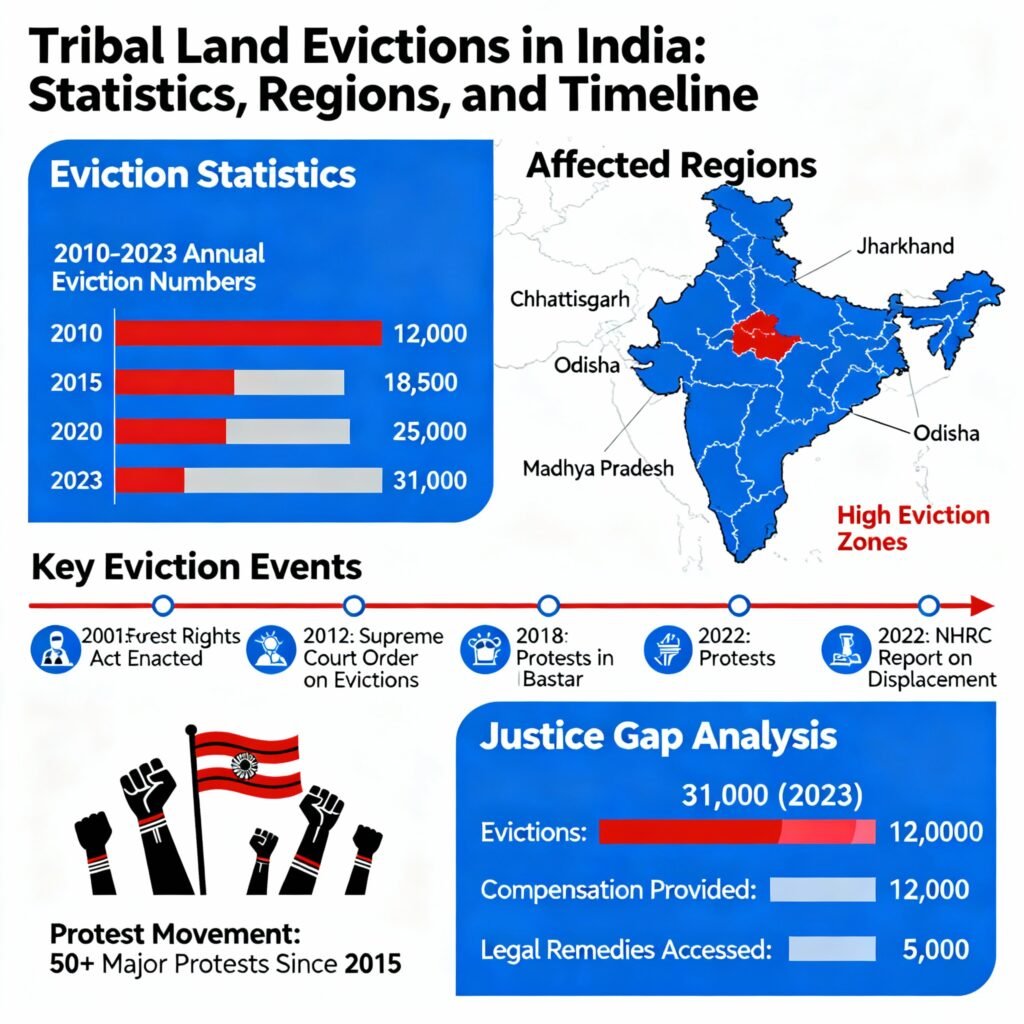 Tribal Land Evictions In India